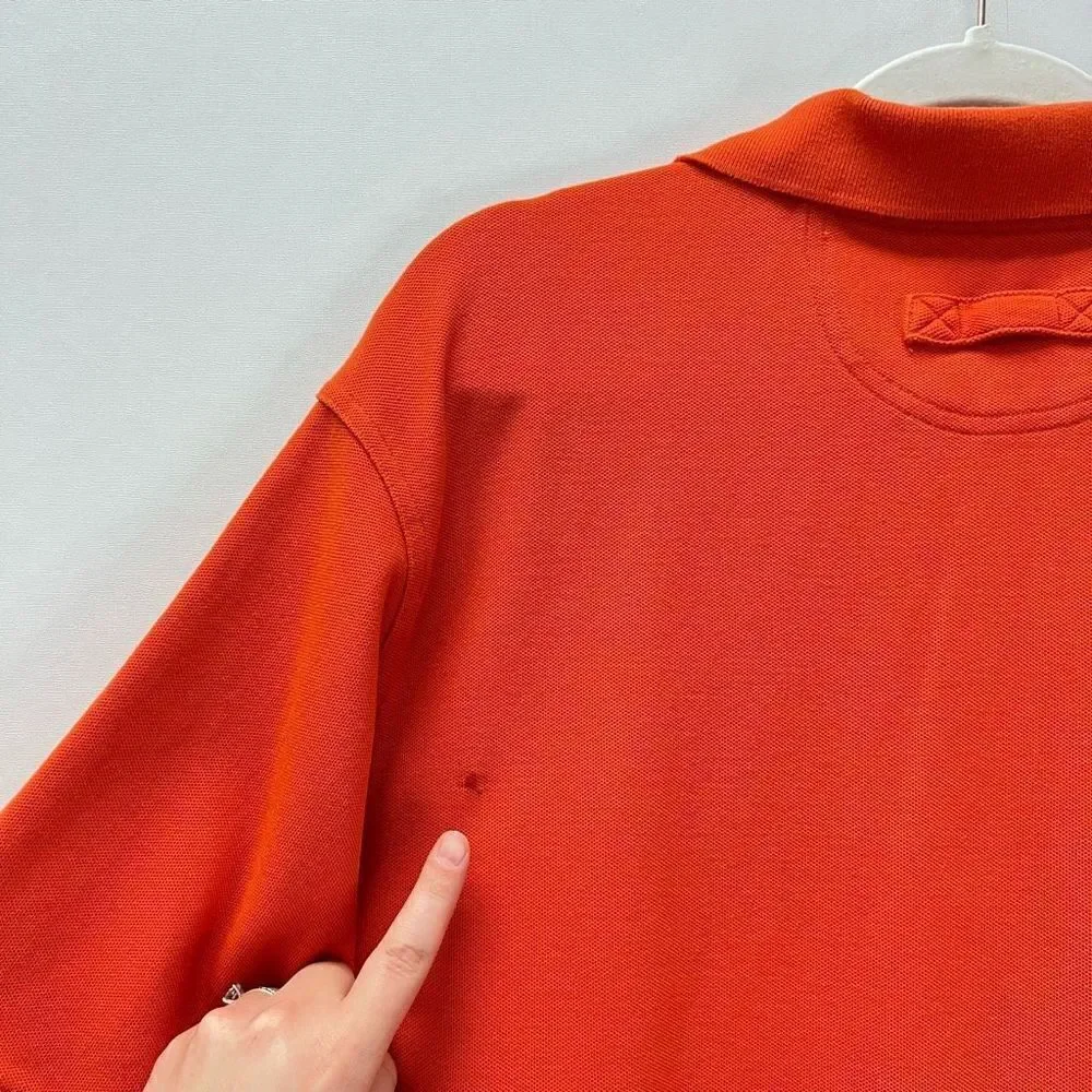 Duluth Trading Co. Polo Shirt Mens XL Orange Short Sleeve Outdoors Pocket Work - Picture 14 of 14